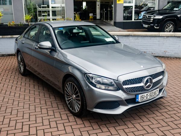 Mercedes-Benz C-Class Saloon, Diesel Hybrid, 2015, Silver