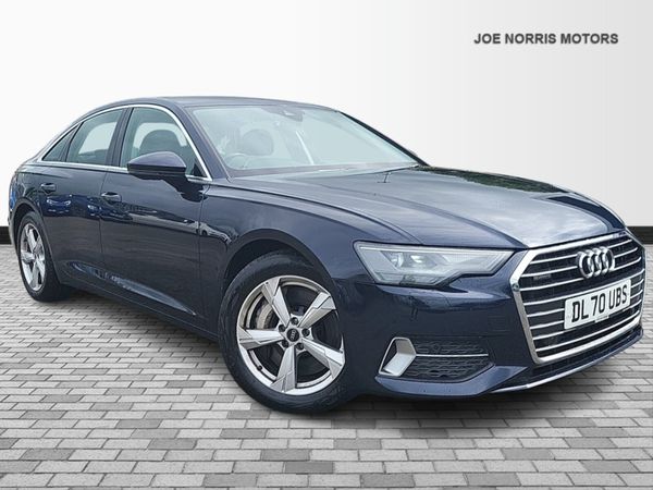 Audi A6 Saloon, Petrol Hybrid, 2021, Blue