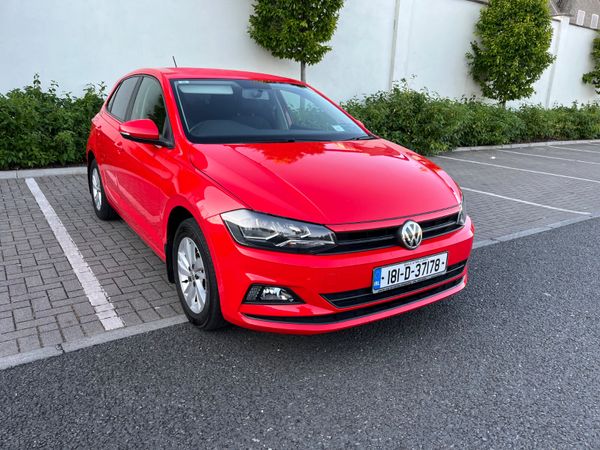 Volkswagen Polo Hatchback, Petrol, 2018, Red