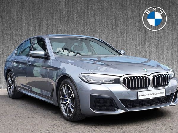 BMW 5-Series Saloon, Petrol Plug-in Hybrid, 2021, Blue