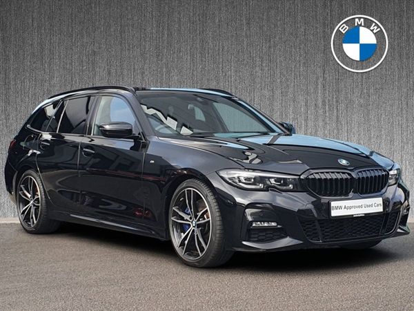 BMW 3-Series Estate, Diesel Hybrid, 2021, Black