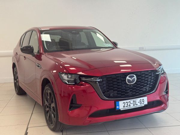 Mazda CX-60 SUV, Petrol Plug-in Hybrid, 2023, Red