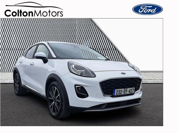 Ford Puma Crossover, Petrol Hybrid, 2023, White