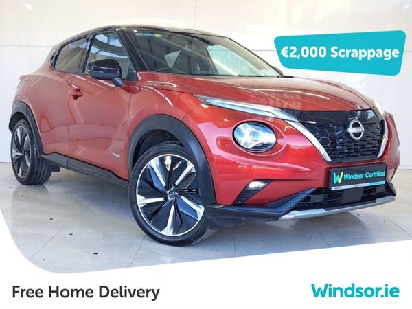 Nissan Juke SUV, Petrol Hybrid, 2024, Red