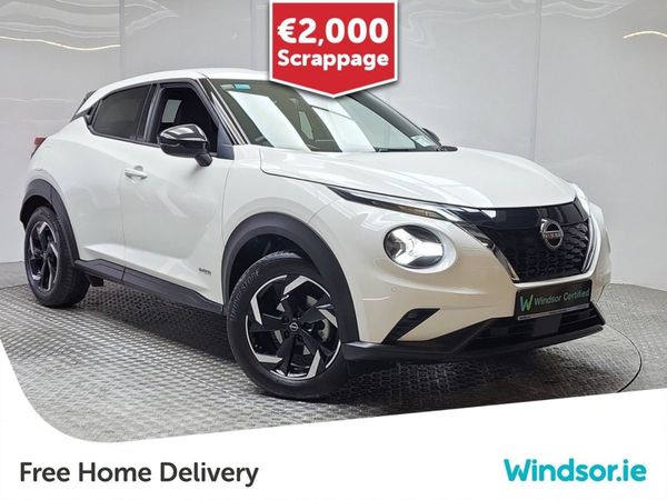 Nissan Juke SUV, Petrol Hybrid, 2024, White