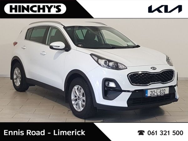 Kia Sportage SUV, Diesel Hybrid, 2021, White