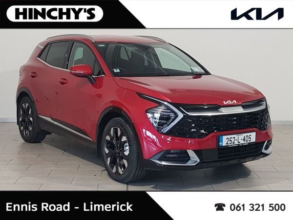 Kia Sportage SUV, Petrol Plug-in Hybrid, 2025, Red
