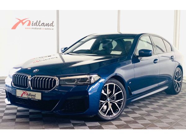 BMW 5-Series Saloon, Diesel Hybrid, 2023, Blue