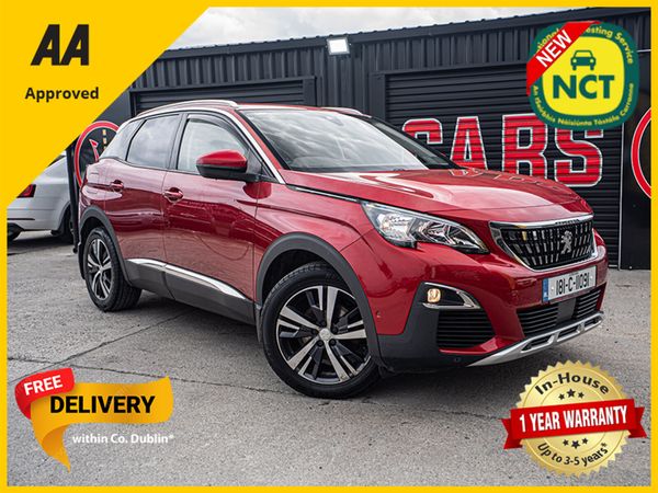 Peugeot 3008 MPV, Petrol, 2018, Red