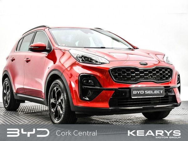 Kia Sportage SUV, Diesel Hybrid, 2021, Red