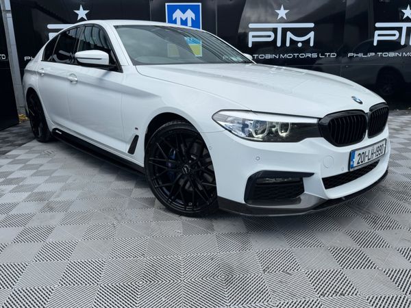 BMW 5-Series Saloon, Petrol Plug-in Hybrid, 2020, White