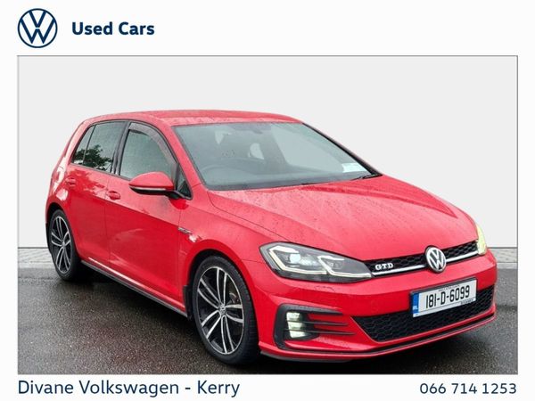 Volkswagen Golf Hatchback, Diesel, 2018, Red
