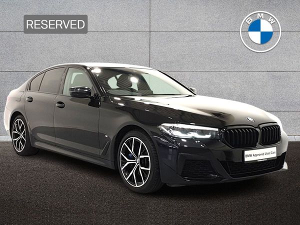 BMW 5-Series Saloon, Petrol Plug-in Hybrid, 2021, Black
