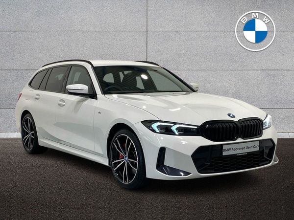 BMW 3-Series Estate, Petrol Plug-in Hybrid, 2024, White