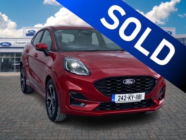Ford Puma SUV, Petrol Hybrid, 2024, Red