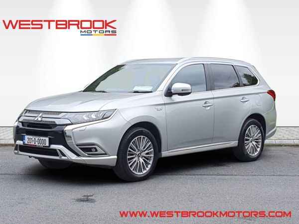 Mitsubishi Outlander Estate, Petrol Hybrid, 2020, Silver