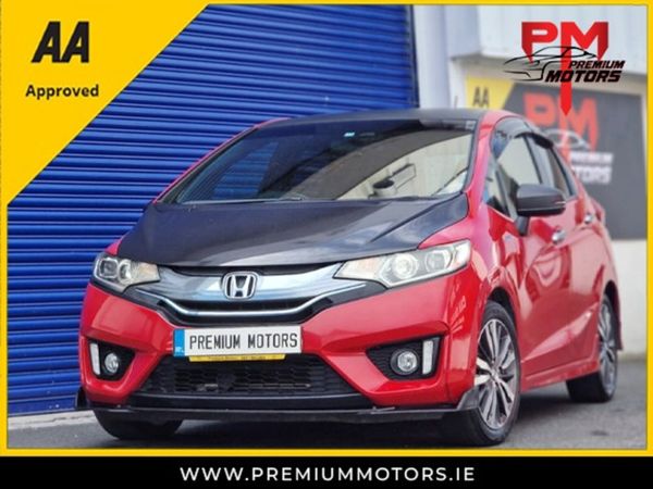 Honda Fit Hatchback, Petrol Hybrid, 2014, Red