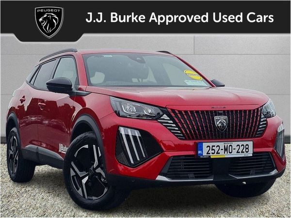 Peugeot 2008 SUV, Petrol Hybrid, 2025, Red