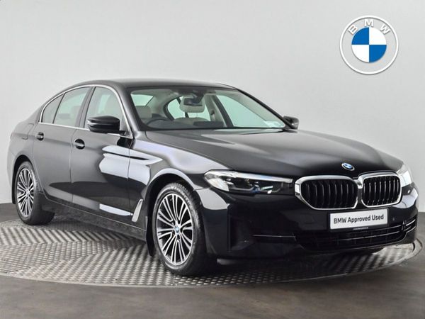 BMW 5-Series Saloon, Diesel Hybrid, 2021, Black
