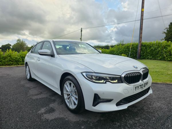 BMW 3-Series Saloon, Petrol Hybrid, 2020, White