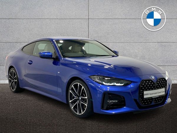 BMW 4-Series Coupe, Diesel Hybrid, 2021, Blue