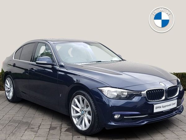 BMW 3-Series Saloon, Petrol Hybrid, 2017, Blue