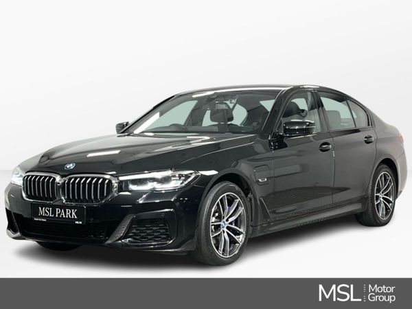 BMW 5-Series Saloon, Petrol Hybrid, 2022, Black