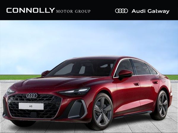Audi A6 Saloon, Petrol Plug-in Hybrid, 2025, Red
