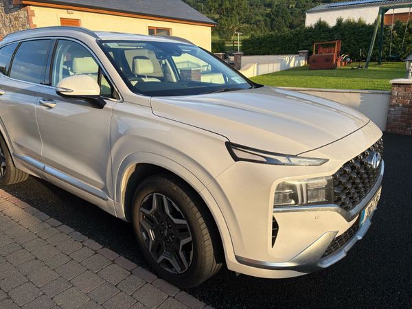Hyundai Santa Fe SUV, Petrol Plug-in Hybrid, 2021, White