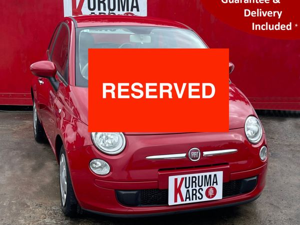 Fiat 500 Hatchback, Petrol, 2016, Red