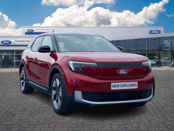 Ford Explorer SUV, Electric, 2025, Red