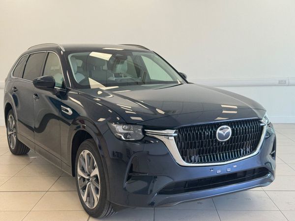 Mazda CX-80 SUV, Petrol Plug-in Hybrid, 2025, Blue