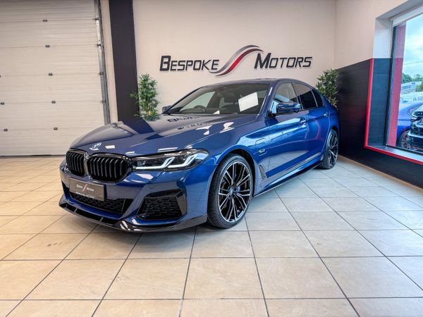 BMW 5-Series Saloon, Petrol Hybrid, 2023, Blue
