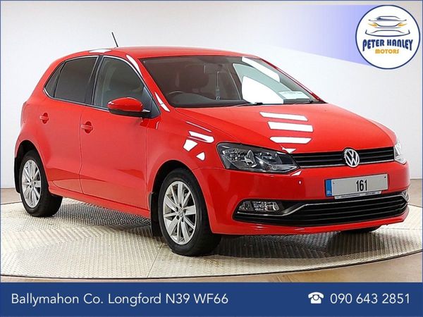 Volkswagen Polo Hatchback, Diesel, 2016, Red