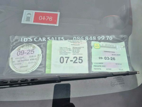 Toyota Aygo Hatchback, Petrol, 2013, Orange