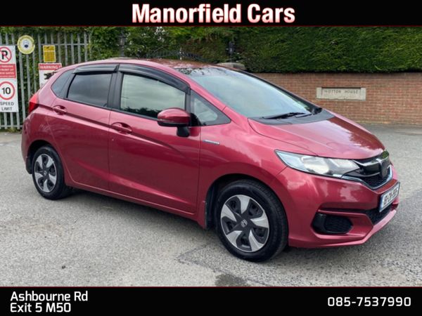 Honda Fit Hatchback, Petrol Hybrid, 2018, Red