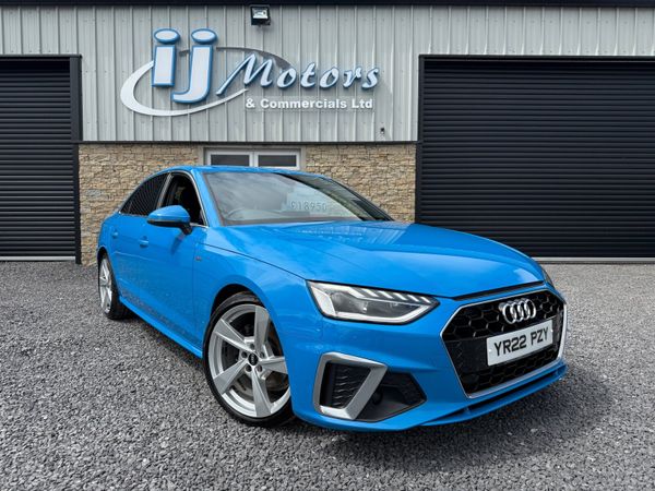 Audi A4 Saloon, Diesel Hybrid, 2022, Blue