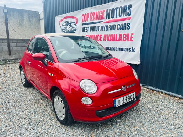 Fiat 500 Hatchback, Petrol, 2016, Red