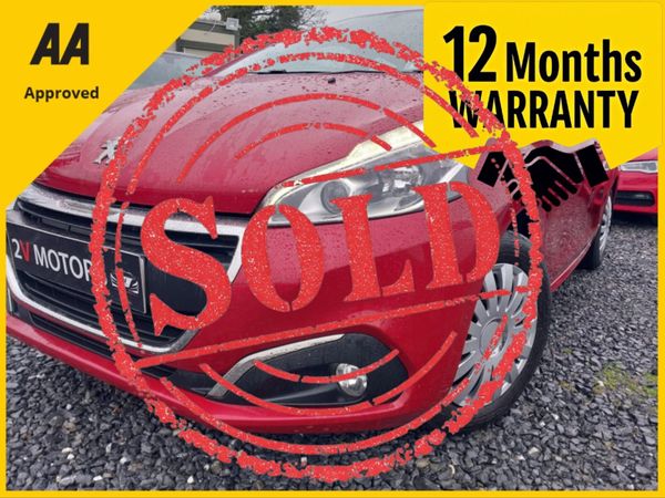 Peugeot 208 Hatchback, Petrol, 2018, Red