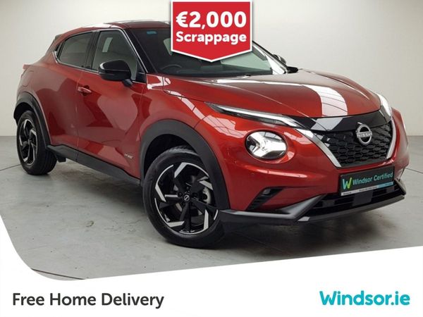 Nissan Juke SUV, Petrol Hybrid, 2024, Red