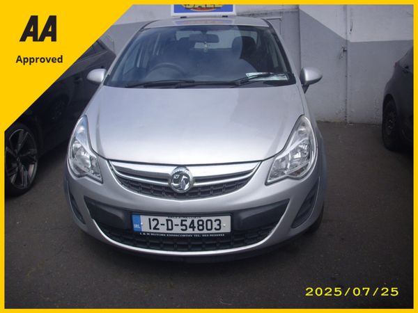 Vauxhall Corsa Hatchback, Petrol, 2012, Silver