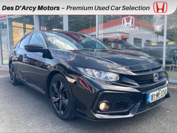Honda Civic Hatchback, Petrol, 2018, Black
