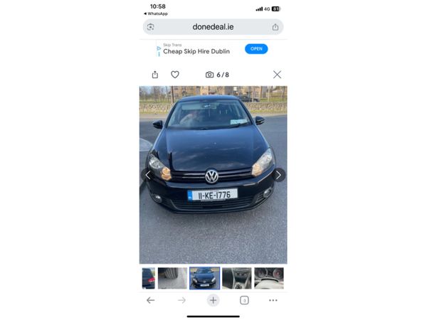 Volkswagen Golf Hatchback, Diesel, 2011, Black