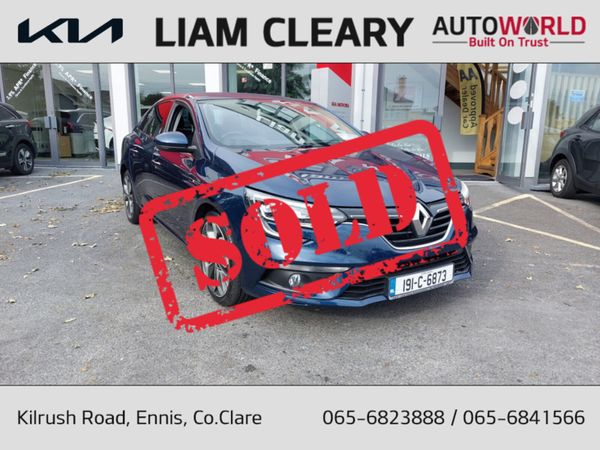 Renault Megane Saloon, Petrol, 2019, Blue