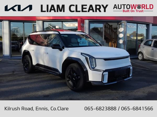 Kia EV9 SUV, Electric, 2025, White