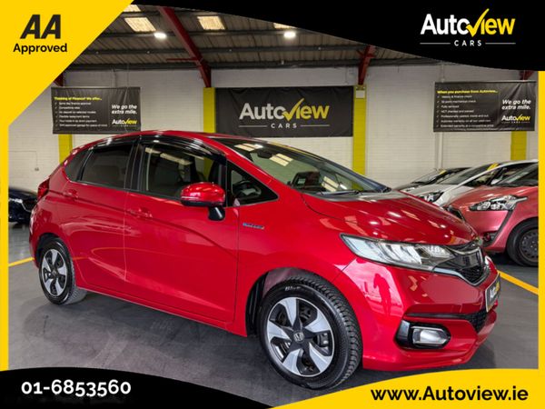 Honda Fit Hatchback, Petrol Hybrid, 2018, Red