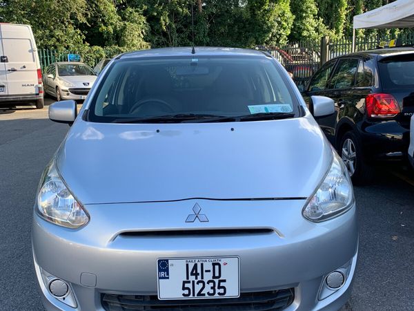 Mitsubishi Mirage Hatchback, Petrol, 2014, Silver