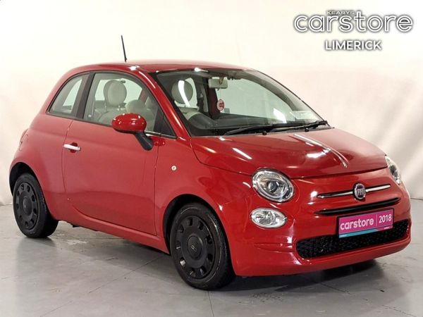 Fiat 500 Hatchback, Petrol, 2018, Red