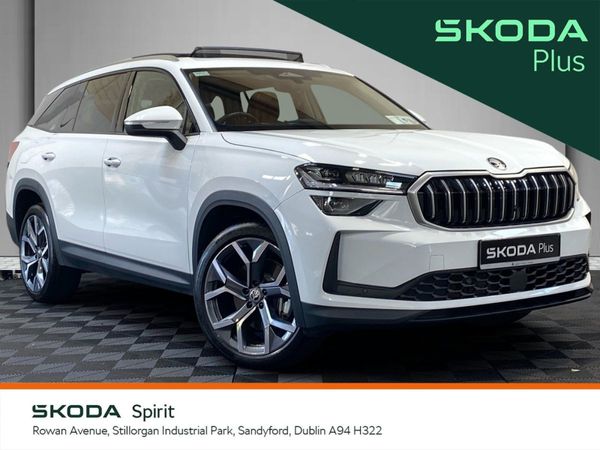 Skoda Kodiaq SUV, Petrol Plug-in Hybrid, 2024, White