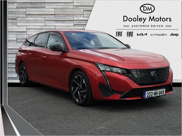 Peugeot 308 Estate, Diesel, 2022, Red